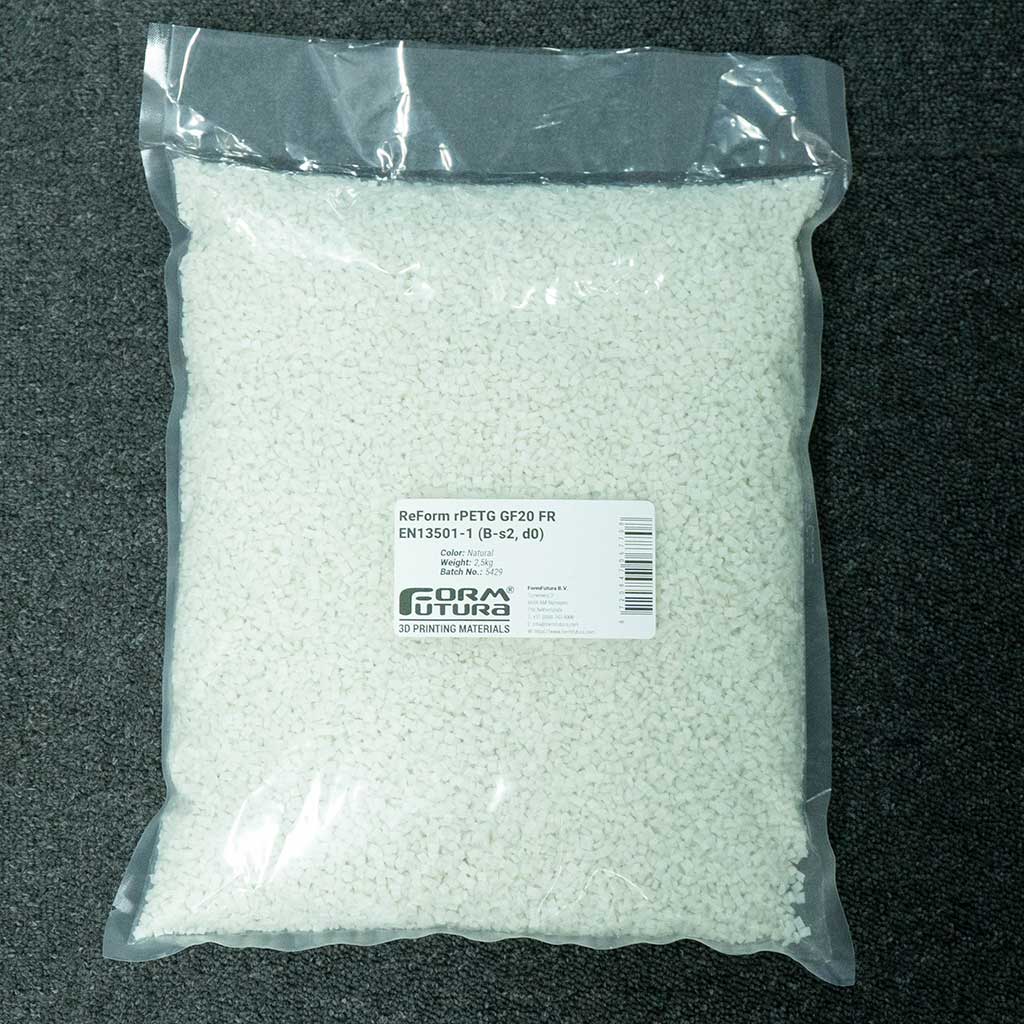 ReForm rPETG GF20 FR EN13501-1 (B-s2, d0) + UV - Pellets